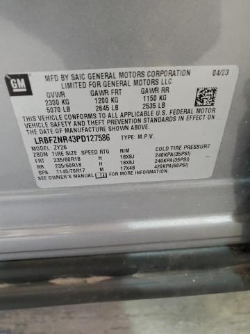 LRBFZNR43PD127586 - 2023 BUICK ENVISION ESSENCE ნაცრისფერი ფოტო 13