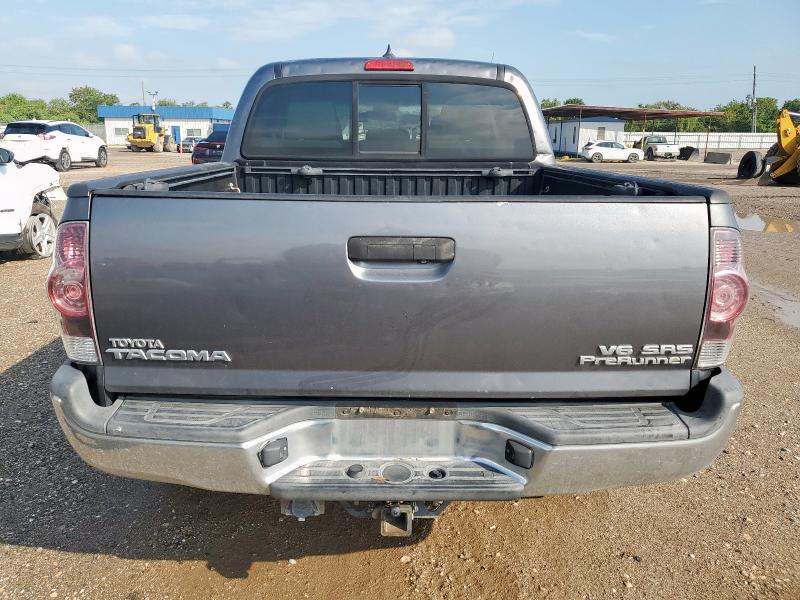 5TFJU4GN1FX070012 - 2015 TOYOTA TACOMA DOUBLE CAB PRERUNNER GRAY photo 6