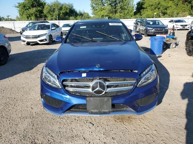 55SWF4KB2JU269598 - 2018 MERCEDES-BENZ C 300 4MATIC BLUE photo 5