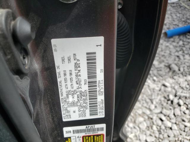 5TFUY5F15MX966915 - 2021 TOYOTA TUNDRA DOUBLE CAB SR/SR5 GRAY photo 12