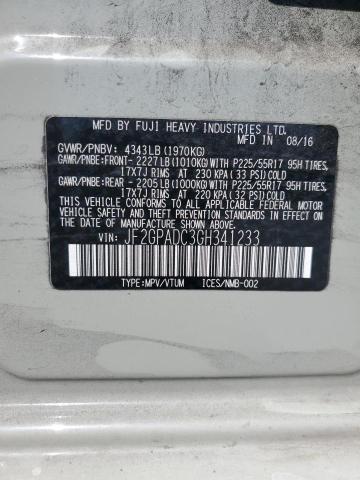 JF2GPADC3GH341233 - 2016 SUBARU CROSSTREK PREMIUM Grau Foto 14