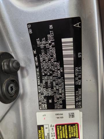 5TDYK3DC7BS067374 - 2011 TOYOTA SIENNA XLE GRAY photo 14