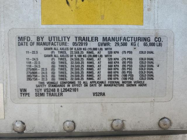1UYVS2488L2042101 - 2020 OTHER TRAILER WHITE photo 10