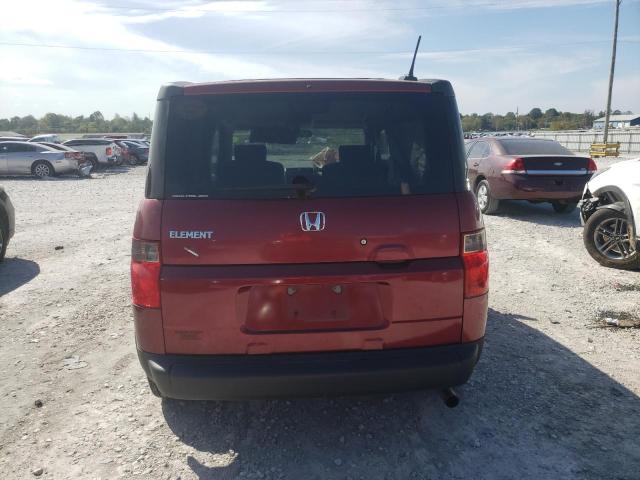 5J6YH28727L015028 - 2007 HONDA ELEMENT EX RED photo 6