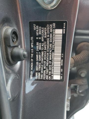 SHHFK7H43JU205561 - 2018 HONDA CIVIC SPORT GRAY photo 14