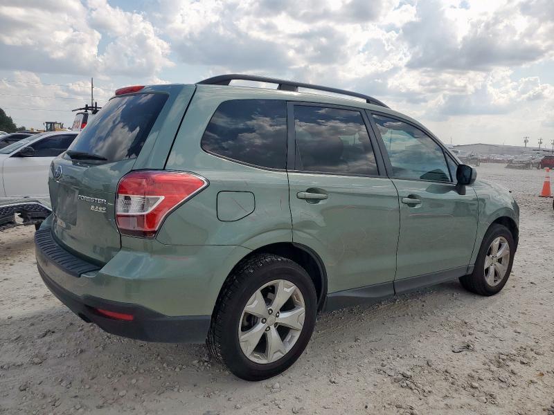 JF2SJAFC2FH514733 - 2015 SUBARU FORESTER 2.5I PREMIUM 绿色 照片 3