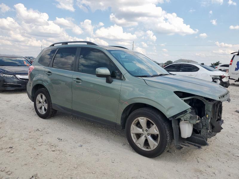JF2SJAFC2FH514733 - 2015 SUBARU FORESTER 2.5I PREMIUM 绿色 照片 4