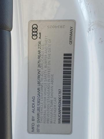 WAUC4AFH5GN001787 - 2016 AUDI S5 PREMIUM PLUS 白色 照片 13