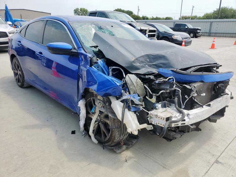 19XFC2F8XME202867 - 2021 HONDA CIVIC SPORT BLUE photo 4