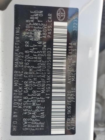 4T1G31AK4PU058803 - 2023 TOYOTA CAMRY SE NIGHT SHADE WHITE photo 13