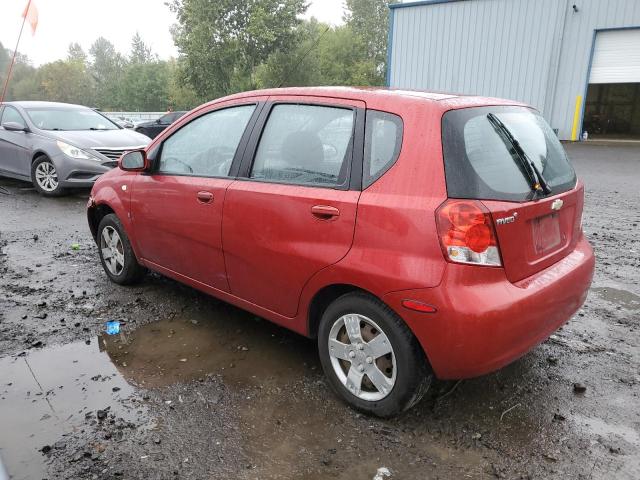 KL1TD666X8B068958 - 2008 CHEVROLET AVEO BASE RED photo 2