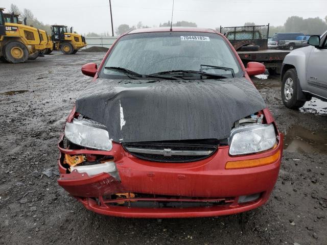 KL1TD666X8B068958 - 2008 CHEVROLET AVEO BASE RED photo 5