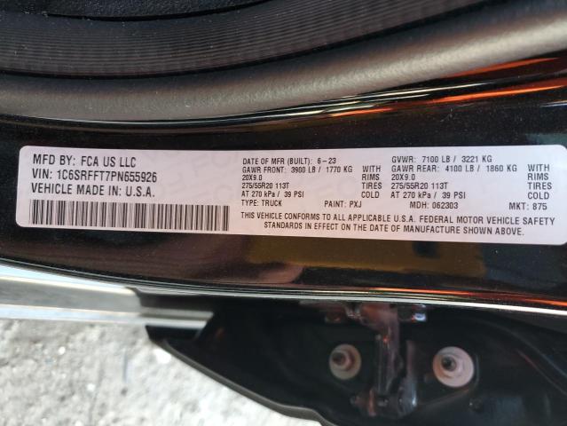 1C6SRFFT7PN655926 - 2023 RAM 1500 BIG HORN/LONE STAR BLACK photo 12