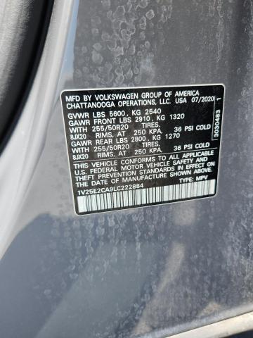 1V25E2CA9LC222884 - 2020 VOLKSWAGEN ATLAS CROS SE Gri fotoğraf 13