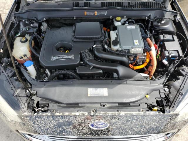 3FA6P0LU7KR235041 - 2019 FORD FUSION SE Schwarz Foto 11