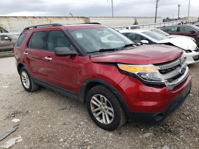 1FM5K8B81FGB72406 - 2015 FORD EXPLORER RED photo 4