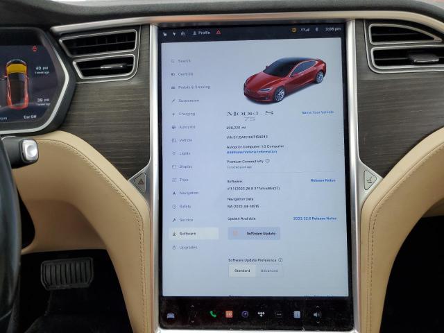 5YJSA1E16GF159243 - 2016 TESLA MODEL S 红色 照片 9