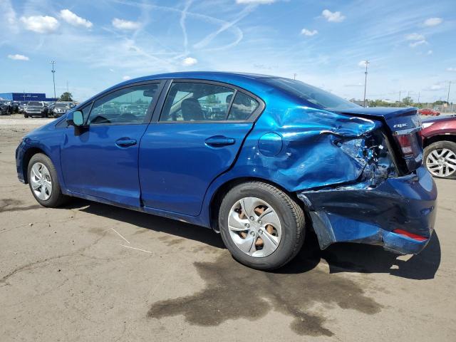 19XFB2F59DE045180 - 2013 HONDA CIVIC LX BLUE photo 2
