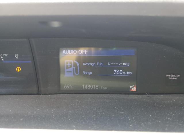 19XFB2F59DE045180 - 2013 HONDA CIVIC LX BLUE photo 9