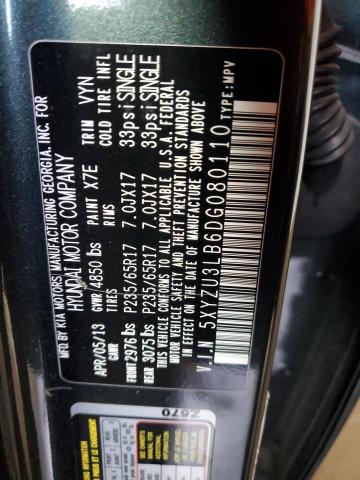 5XYZU3LB6DG080110 - 2013 HYUNDAI SANTA FE SPORT 灰色 照片 13