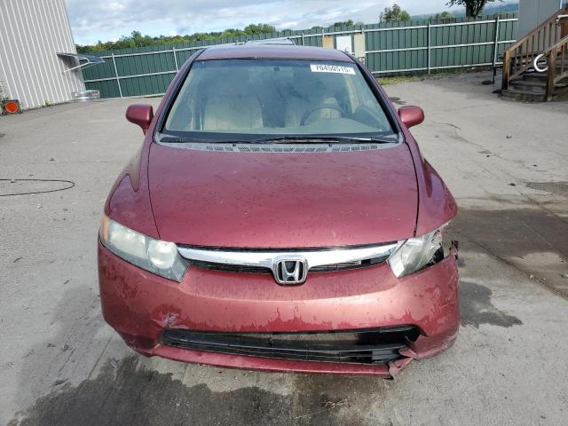 1HGFA16598L051637 - 2008 HONDA CIVIC LX Qırmızı foto 5
