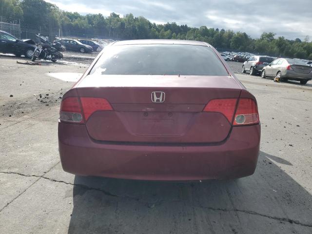 1HGFA16598L051637 - 2008 HONDA CIVIC LX Qırmızı foto 6