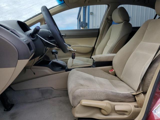 1HGFA16598L051637 - 2008 HONDA CIVIC LX Qırmızı foto 7