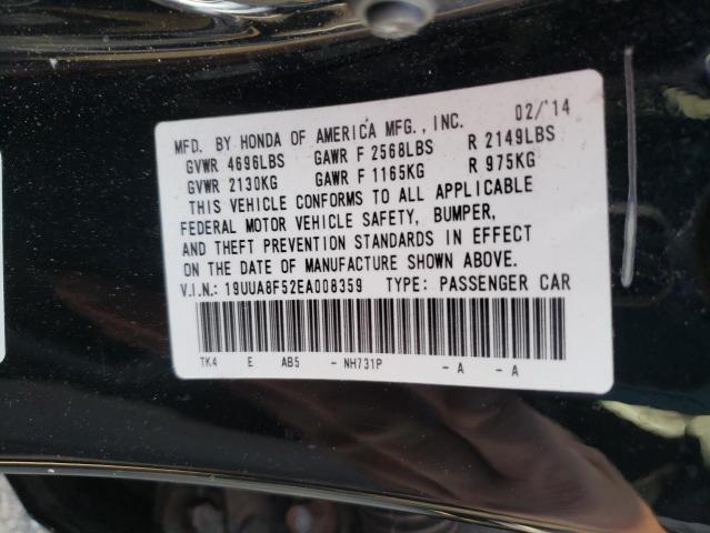 19UUA8F52EA008359 - 2014 ACURA TL TECH BLACK photo 12
