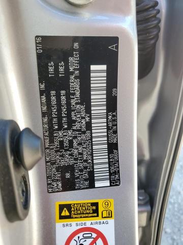 5TDJKRFH2GS251089 - 2016 TOYOTA HIGHLANDER XLE SILVER photo 14