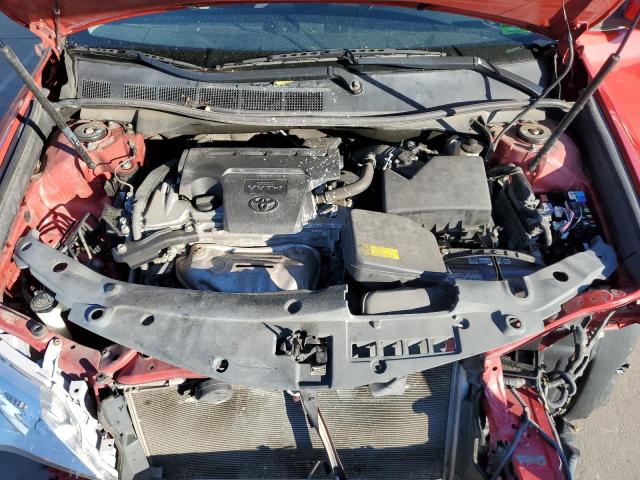 4T1BF1FK7CU626854 - 2012 TOYOTA CAMRY BASE RED photo 11