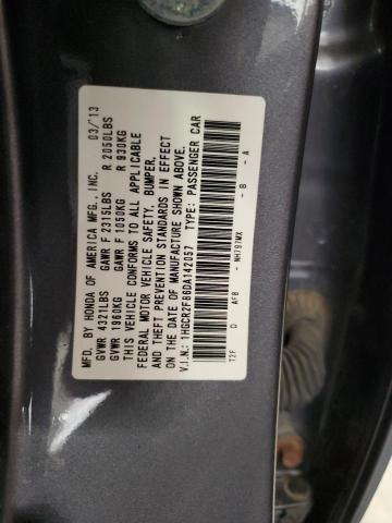 1HGCR2F86DA142057 - 2013 HONDA ACCORD EXL ნაცრისფერი ფოტო 13