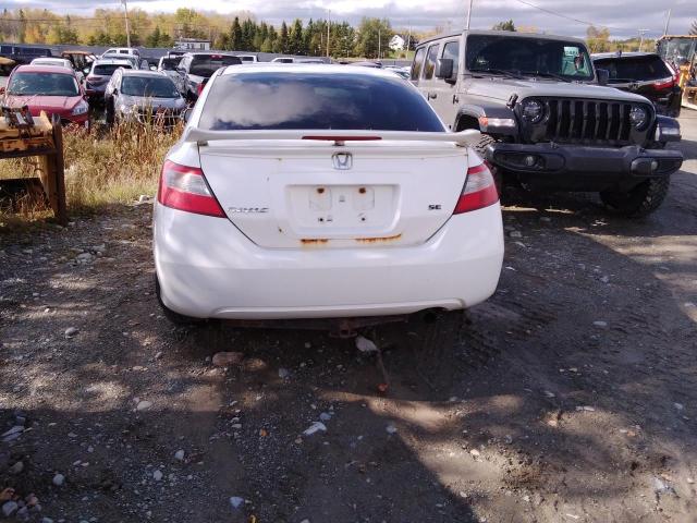 2HGFG1A6XBH000599 - 2011 HONDA CIVIC LX WHITE photo 6