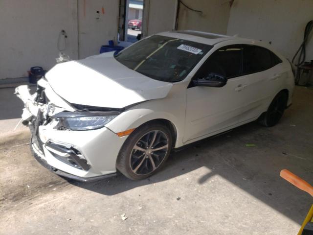 SHHFK7G93LU219962 - 2020 HONDA CIVIC SPORT TOURING WHITE photo 1