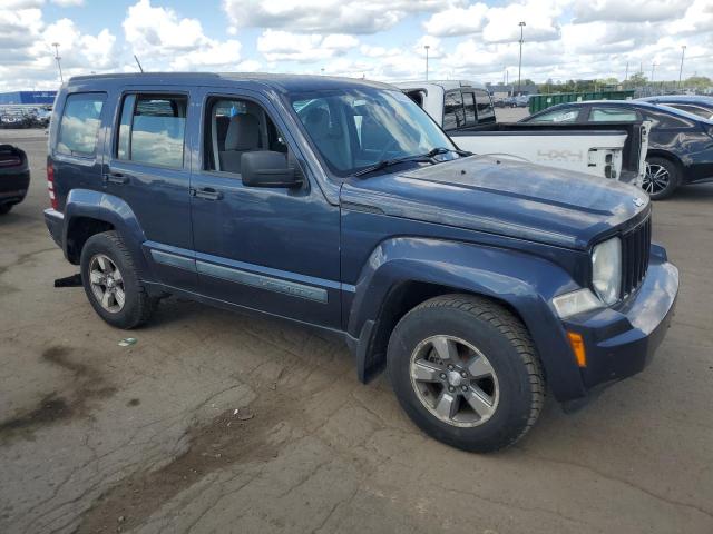 1J8GP28K78W203786 - 2008 JEEP LIBERTY SPORT BLUE photo 4