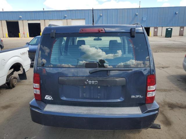 1J8GP28K78W203786 - 2008 JEEP LIBERTY SPORT BLUE photo 6