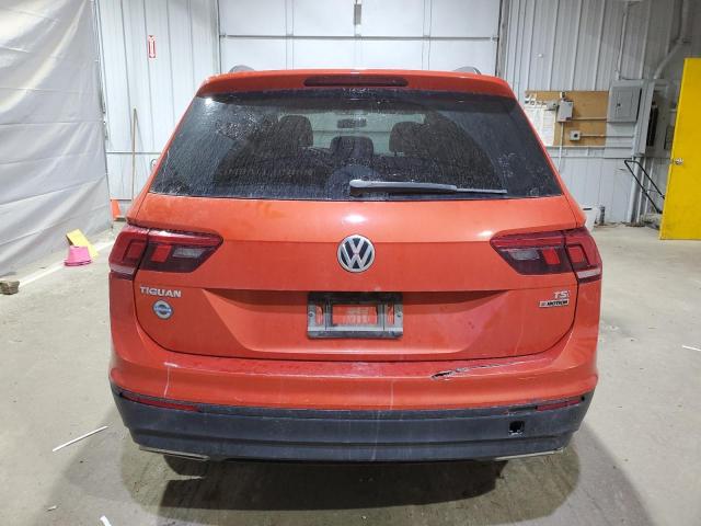 3VV0B7AX7JM089547 - 2018 VOLKSWAGEN TIGUAN S ORANGE photo 6