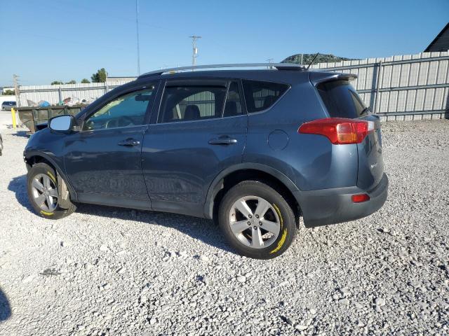 JTMRFREV0DD005163 - 2013 TOYOTA RAV4 XLE BLUE photo 2