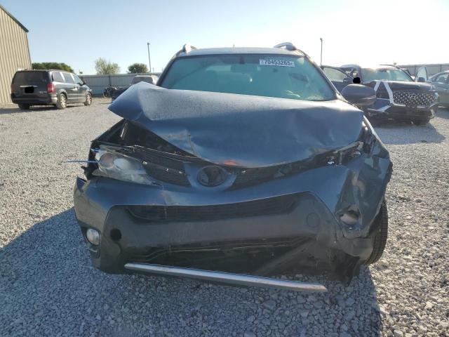 JTMRFREV0DD005163 - 2013 TOYOTA RAV4 XLE BLUE photo 5