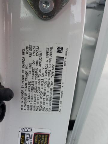 2HKRW5H38JH417582 - 2018 HONDA CR-V LX თეთრი ფოტო 13