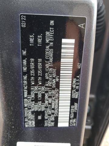 5TDHZRBH9NS196797 - 2022 TOYOTA HIGHLANDER XLE GRAY photo 13