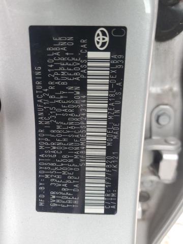 5YFB4MDE5SP243144 - 2025 TOYOTA COROLLA LE SILVER photo 13