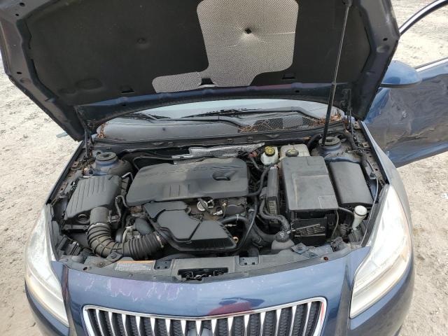 W04GP5EC4B1064348 - 2011 BUICK REGAL CXL ლურჯი ფოტო 11