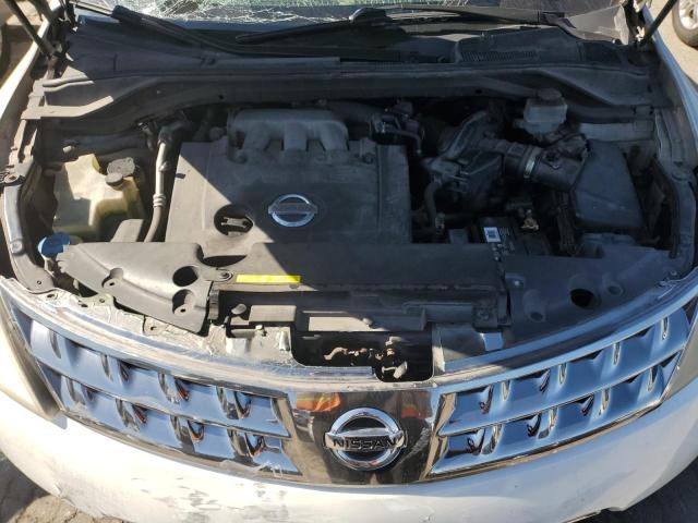 JN8AZ08T07W502558 - 2007 NISSAN MURANO SL WHITE photo 12