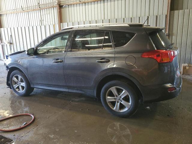 JTMRFREV4FD134137 - 2015 TOYOTA RAV4 XLE GRAY photo 2