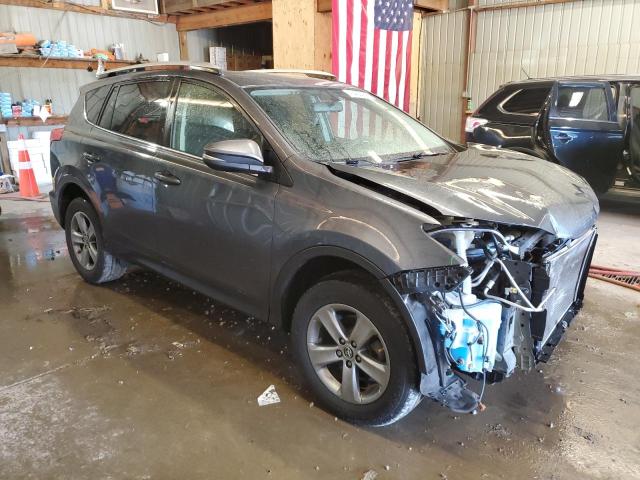 JTMRFREV4FD134137 - 2015 TOYOTA RAV4 XLE GRAY photo 4