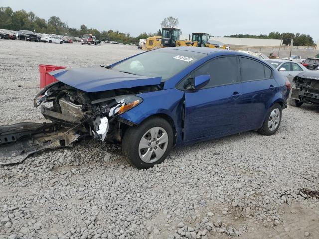 3KPFK4A70JE283421 - 2018 KIA FORTE LX BLUE photo 1