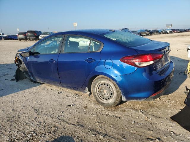 3KPFK4A77HE156546 - 2017 KIA FORTE LX BLUE photo 2