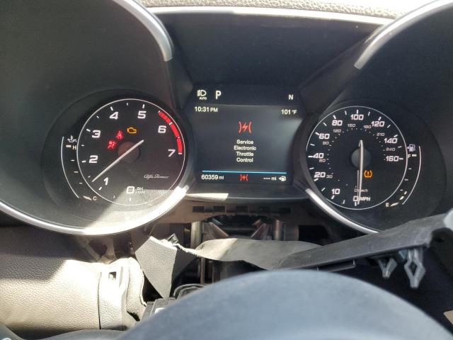 ZARFANBN3K7621536 - 2019 ALFA ROMEO GIULIA TI رمادي صورة 9