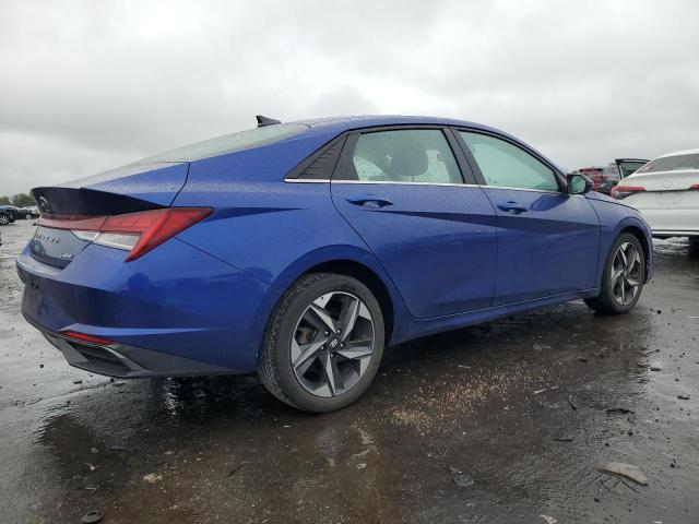 5NPLP4AG4MH029358 - 2021 HYUNDAI ELANTRA LIMITED BLUE photo 3