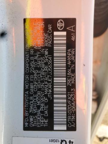 JTNKARJE7JJ563641 - 2018 TOYOTA COROLLA IM Blanco foto 12